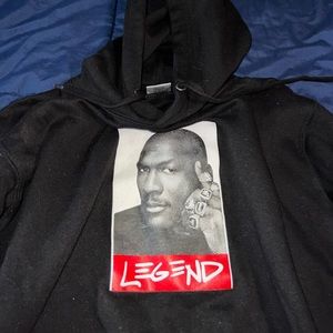 Black Michael Jordan Legend Hoodie